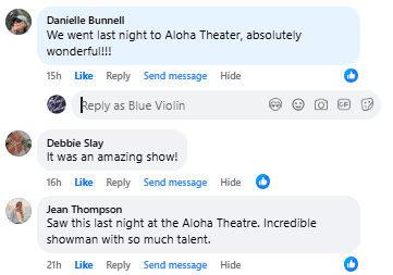 Thunderstruck Melbourne live concert at Blue Violin.